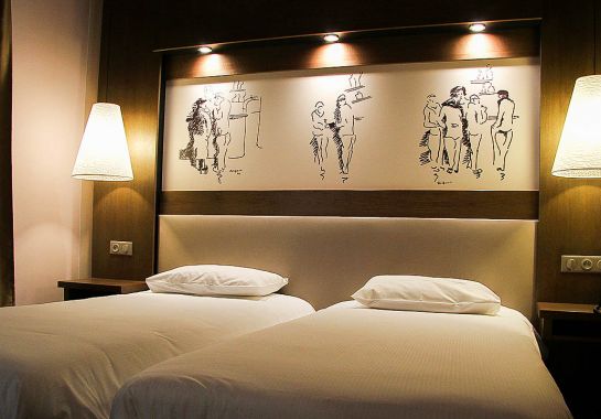 lit jumeaux chambre double côté cours - safari hotel